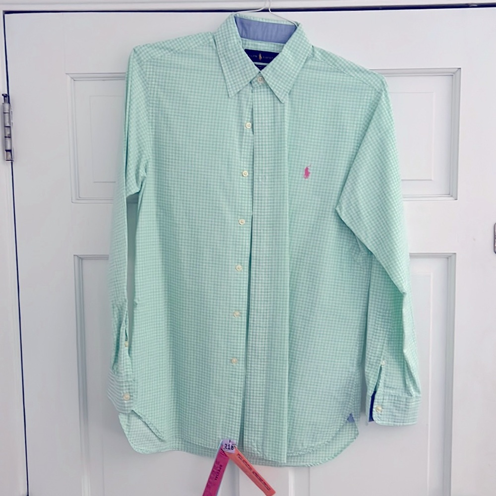 Ralph Lauren Classic Fit Men’s S gingham button-down